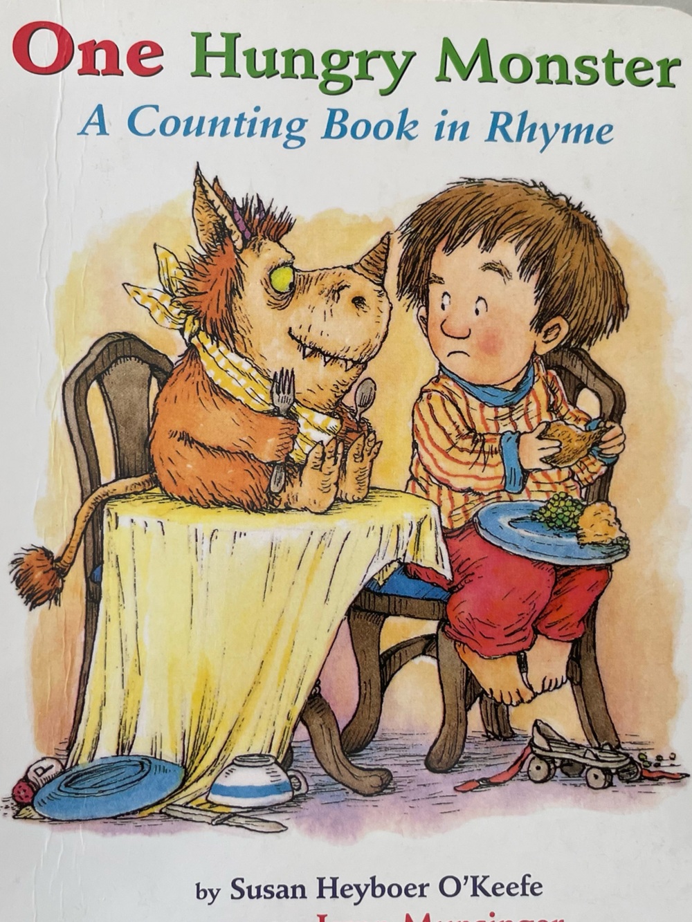 10/$30💥Board Book, One Hungry Monster: A Counting Book in Rhyme, Susan O'Keefe